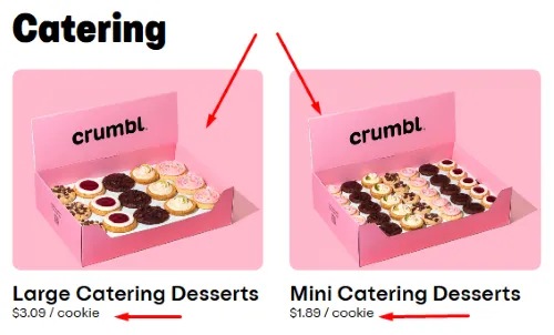 Pick Cookie Catering Dessert Size